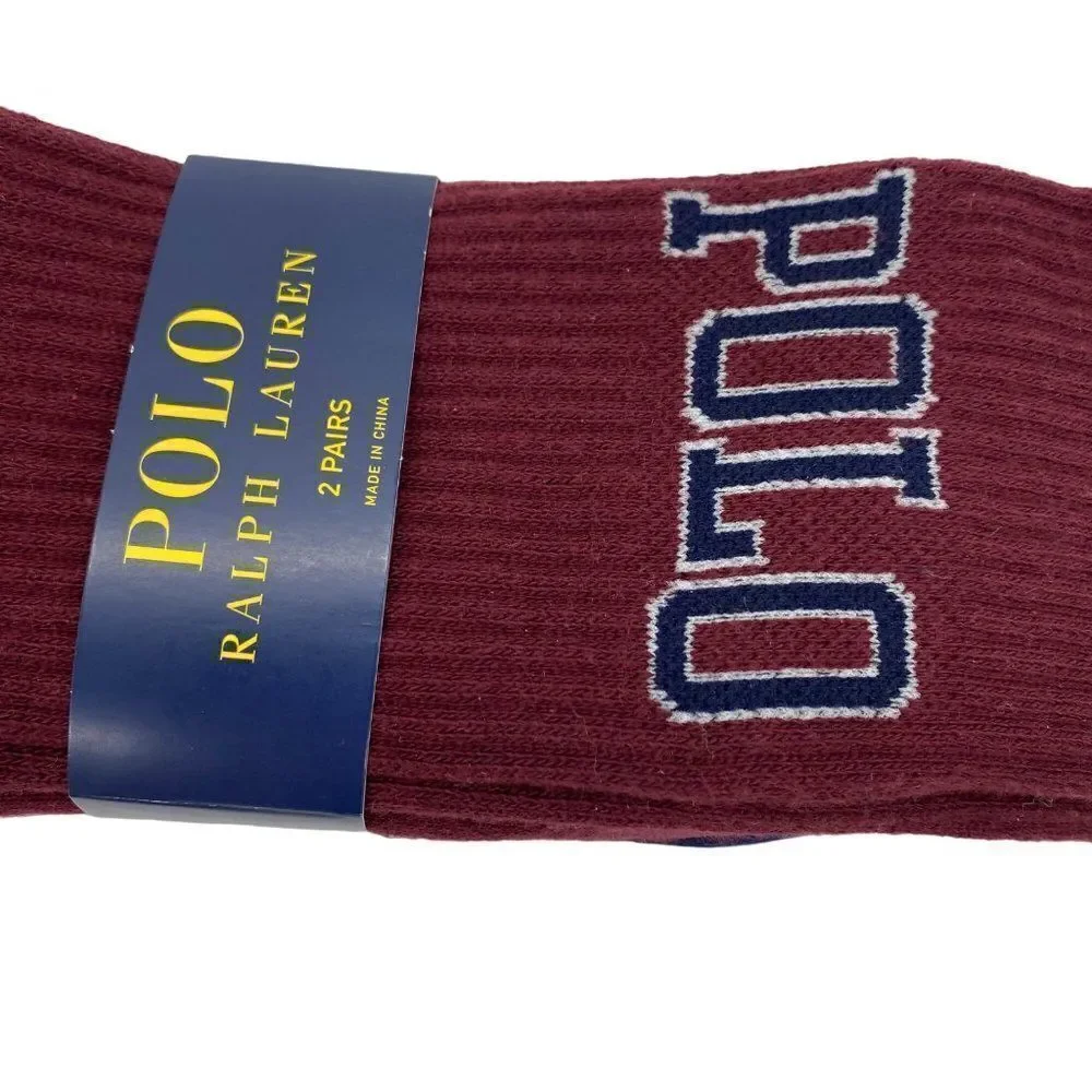 Polo Ralph Lauren Graphic Socks New Two Pack